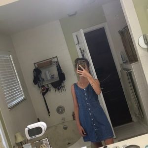 Button up jean dress NWT